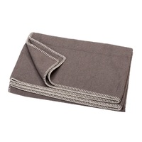 BROWN SOLID SYLT THROW