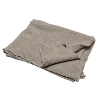 LIGHT GREY HONEYCOMB LOFT THROW