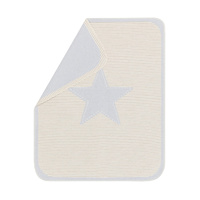 LIGHT BLUE STAR JUWEL BASSINET BLANKET