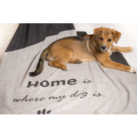 HOME IS WHERE MY DOG IS BLANKET 100 X 140CM 