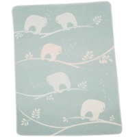 LIGHT GREEN SLOTHS JUWEL BASSINET BLANKET