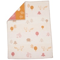 OFF WHITE FOREST ANIMALS LENA BASSINET BLANKET