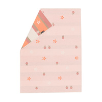 PINK LADYBUGS GARDEN LENA BASSINET BLANKET 