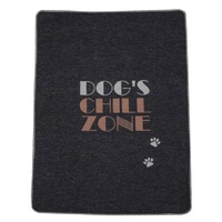 CHARCOAL DOGS CHILL ZONE PET BLANKET 70 X 90 cm