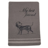 SMOKE SHORT HAIR BEST FRIEND PET BLANKET 70 x 90 cm