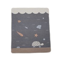 GREY TURTLE JUWEL BASSINET BLANKET