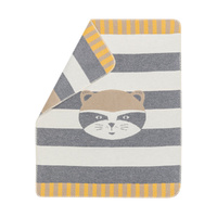 GREY RACCOON JUWEL BASSINET BLANKET