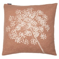 BROWN SINGLE UMBEL ORGANIC COTTON CUSHION 50 X 50 cm