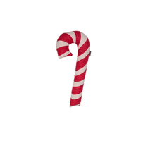 RED CANDY CANE FILLED CUSHION