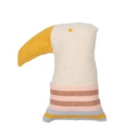 OFF WHITE TOUCAN FILLED CUSHION