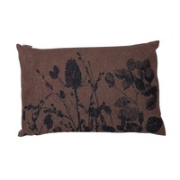 MOCHA AND BLACK BLADES GRASS 40 X 60 CM CUSHION