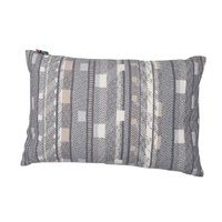 GREY GEOMETRIC SMALL PATTERN CUSHION 40 X 60 CM 