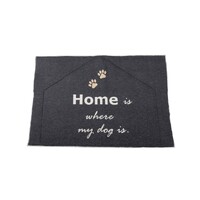 CHARCOAL HOME IS WHERE MY DOG IS PADDED MAT 80 x 120 cm