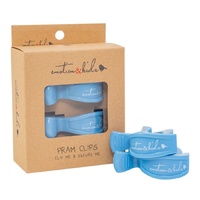 BLUE PAIR PRAM CLIPS