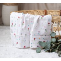 FIELD OF FLOWERS MUSLIN WRAP