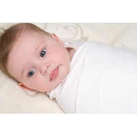 WHITE SELF STRIPE COTTON WRAP