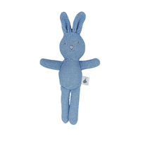 BLUE KNITTED BUNNY RATTLE