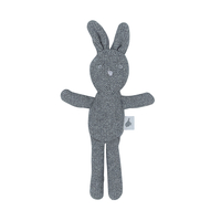 GREY KNIITED BUNNY RATTLE