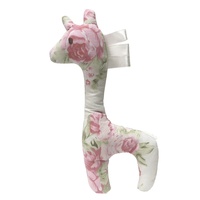 PEONY ROSE GIRAFFE RATTLE