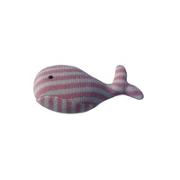 PINK CROCHET WHALE SQUEAKER