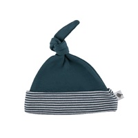 NAVY KNOT HAT FINE STRIPE RIM