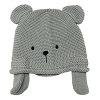 GREY TEDDY HAT