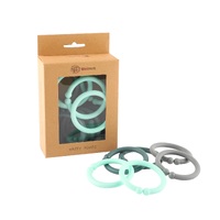 GREEN TONES HAPPY HOOPS - 12 pack