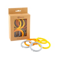 BLUE/ORANGE/YELLOW HAPPY HOOPS - 12 pack