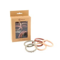 NATURAL TONES HAPPY HOOPS  - 12 pack