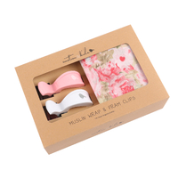 PEONY ROSE MUSLIN & PINK WHITE CLIP PACK