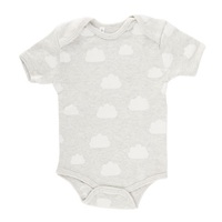 GREY CLOUDS SHORT SLEEVE BODY SUIT