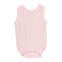 PINK 2 PACK SINGLET SUITS 0-3 MONTHS (000)