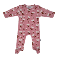 PAPER CUT BLOSSOM ZIP OUTFIT WITH FEET 0-3 MONTHS (000)