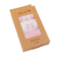 PINK BOW 3 PACK OF SOCKS 6-12 months