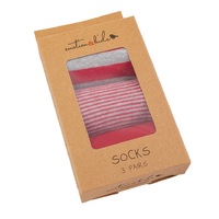 Red & Grey Sock 3 Pack