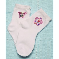 Butterfly & Flower Sock 2 Pack