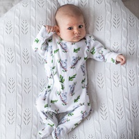 KOALA ORGANIC COTTON ZIP OUTFIT WITH FEET