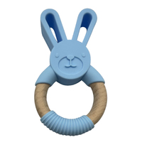 LIGHT BLUE BUNNY TEETHER