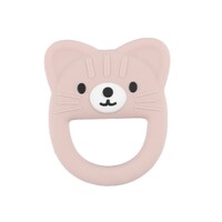 DUSTY PINK KITTEN TEETHER