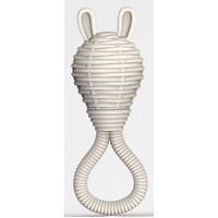 IVORY SILICONE BUNNY RATTLE