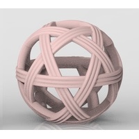 DUSTY PINK WEAVE SILICONE TEETHING BALL