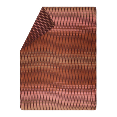 Red Waves Gradient Savona Throw