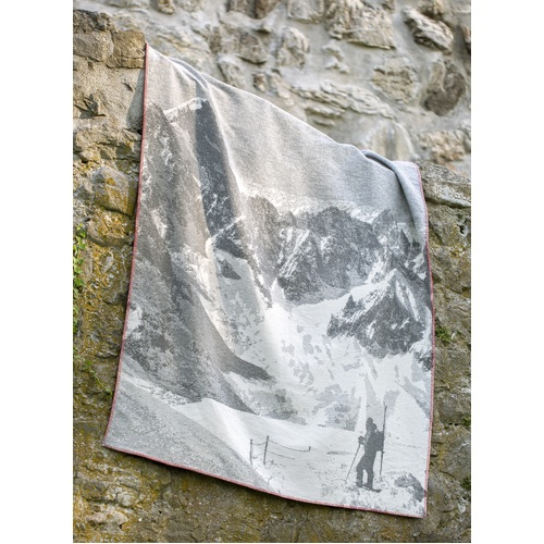 GREY ALPINE JADE ORGANIC COTTON BLANKET David Fussenegger