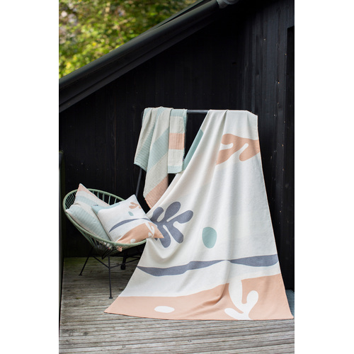 CORK ABSTRACT LEAF LUCA THROW