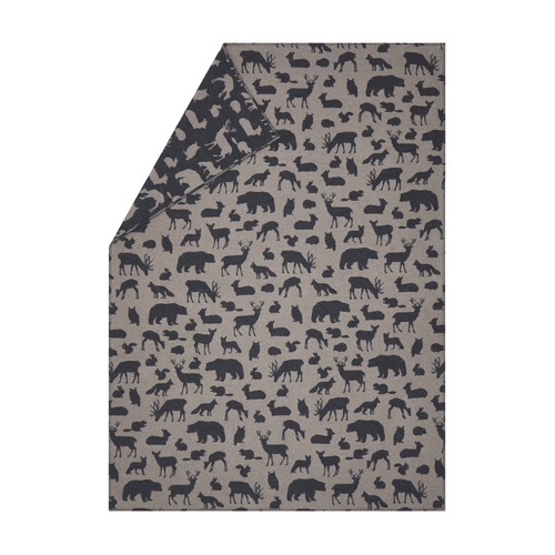 Smoke Forest Animals Sylt Throw