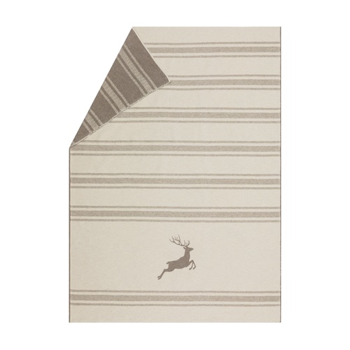 Off White Jumping Stag Stripes Luca Throw