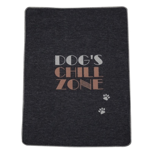 CHARCOAL DOGS CHILL ZONE PET BLANKET 70 X 90 cm