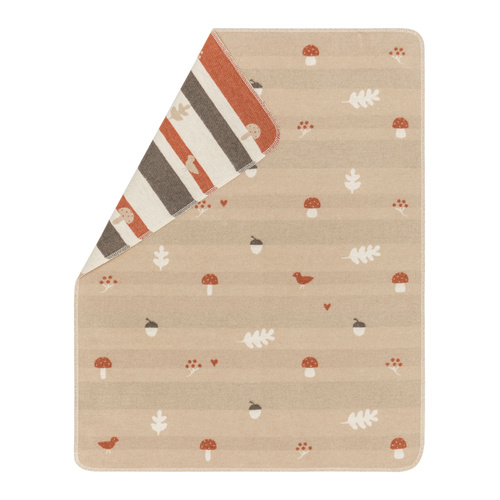 Ecru Forest Friends Juwel Bassinet Blanket