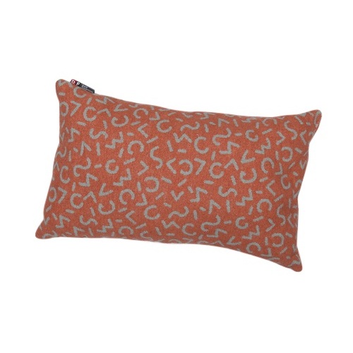 TERRACOTTA SMALL GRAPHIC FILLED CUSHION 30 X 50 CM