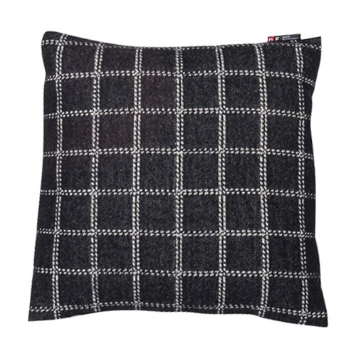 BLACK CHECKERED NOVA CUSHION 40 X 40 CM 